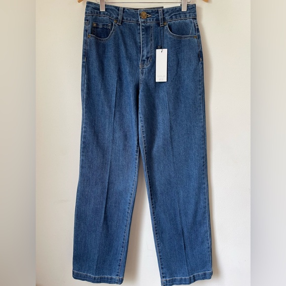 Rachel Zoe Denim - Rachel Zoe Repreve Women Hi-Rise Wide-Leg Stretch 5-Pocket Jeans 4